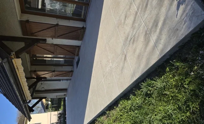 Réfection d'une terrasse en carrelage grès cérame à Chambéry, Chambéry, ANTHONY FONTAINE PAYSAGISTE